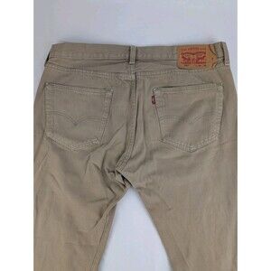 Men's 36x36 Levis 501xx Jeans Straight Beige Buttonfly Denim Cotton Medium Wash